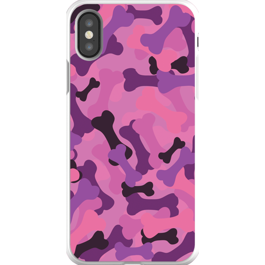 Bone Camo Pink Phone Cases