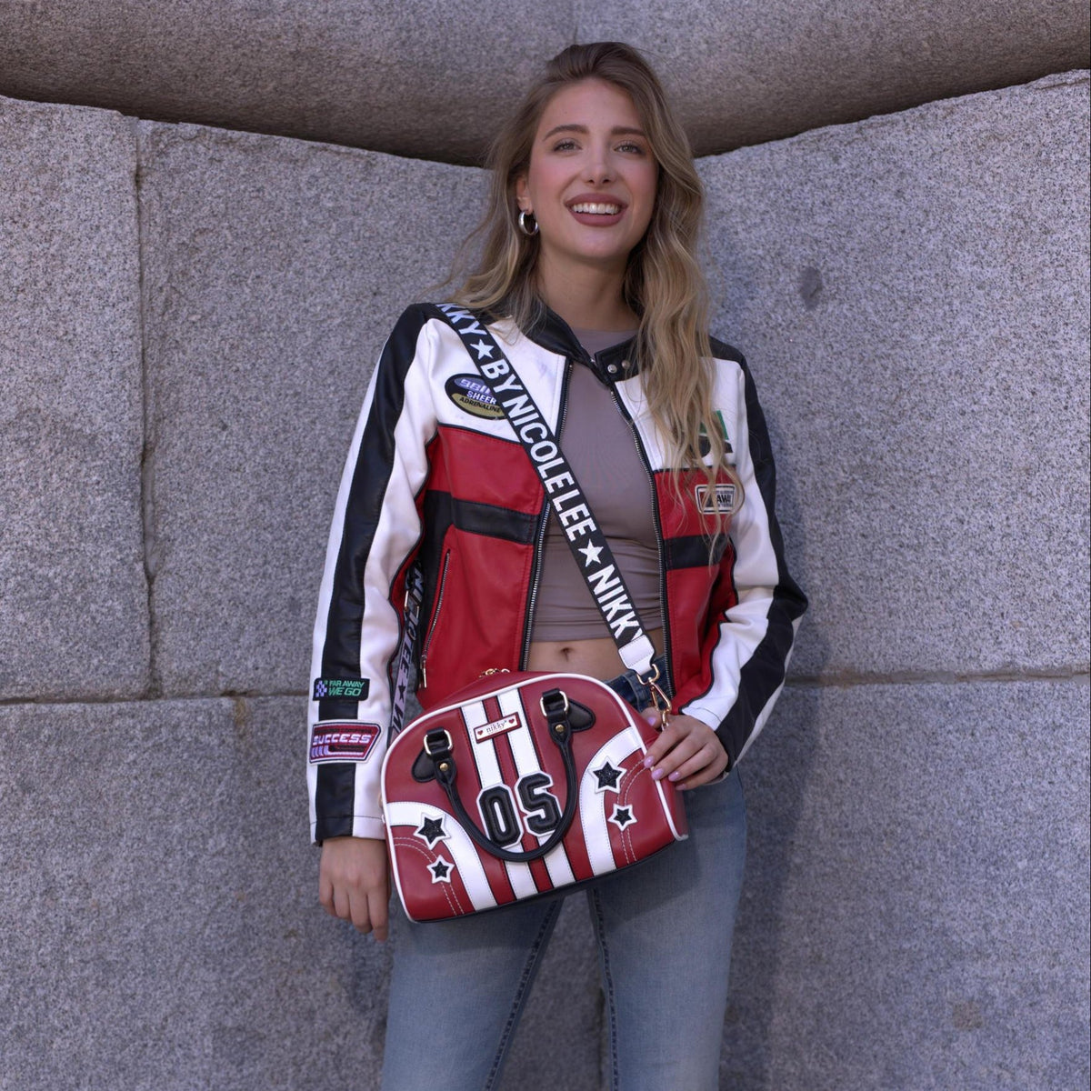 BOLSO DOMO VARSITY (BLANCO)