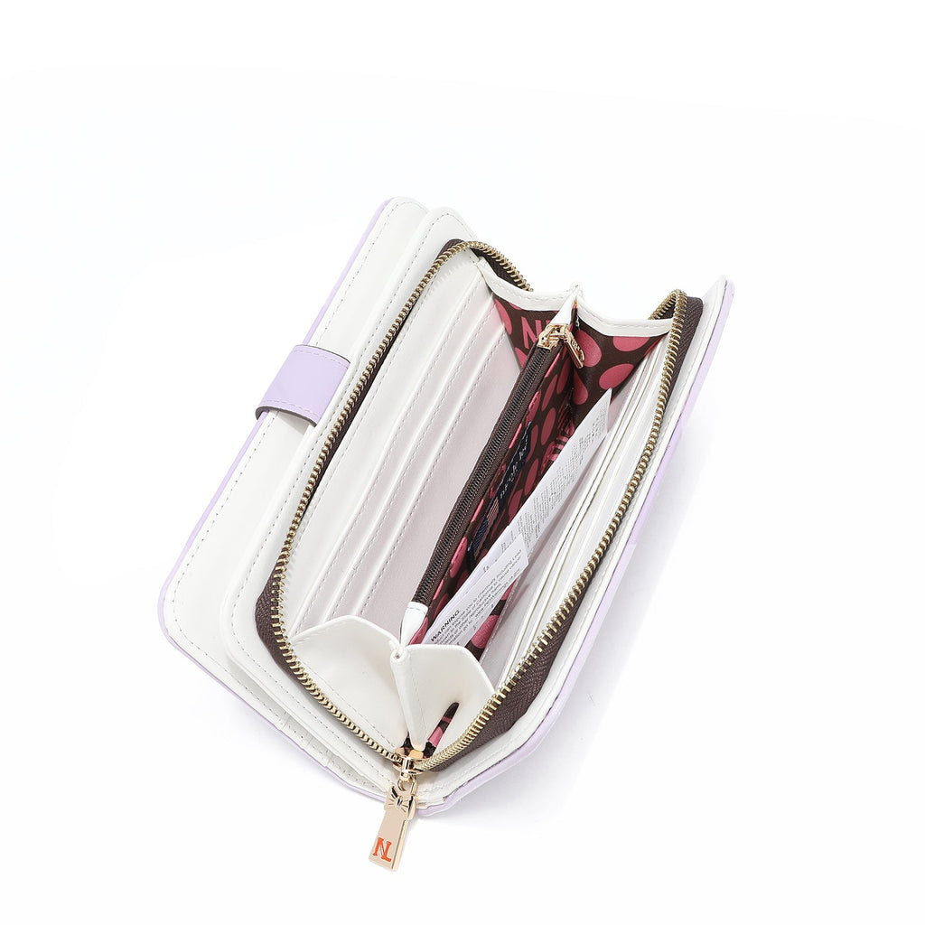 CARTERA FASHION "FLORAL" CON CREMALLERA-2