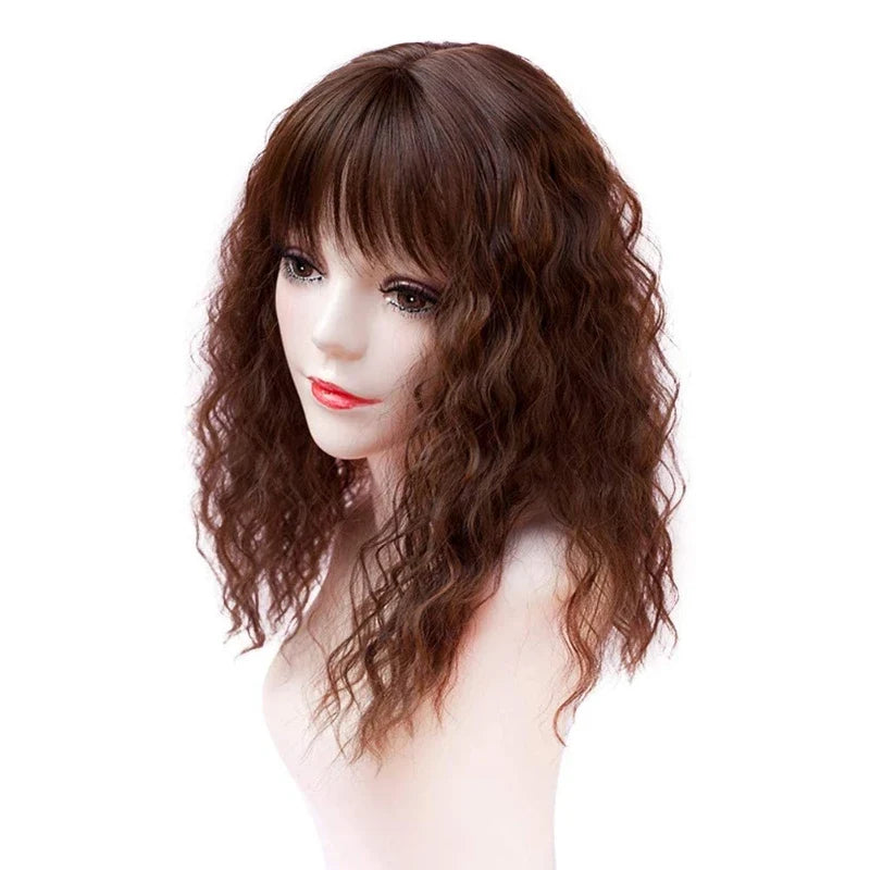 Fashion Curly Topper Clip in Hairpiece for Women-0