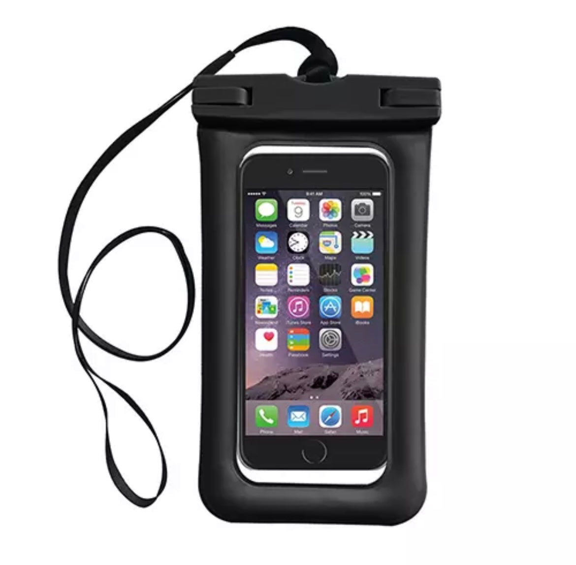 Vanntett mobiletui - Svart