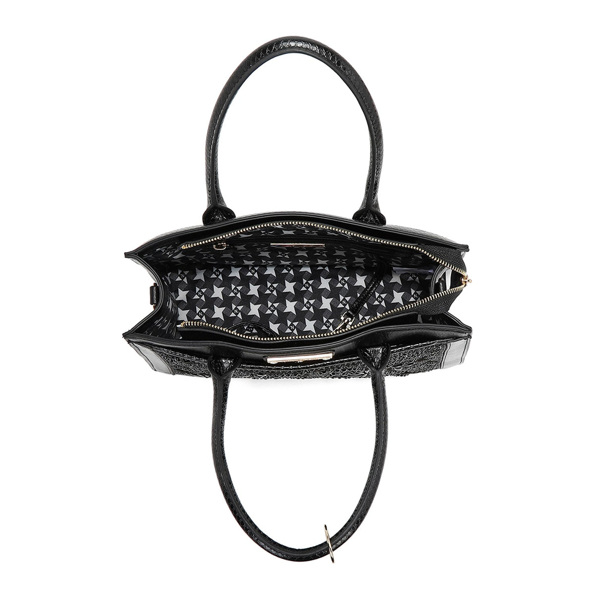 BOLSO CON ENCAJE (NEGRO)