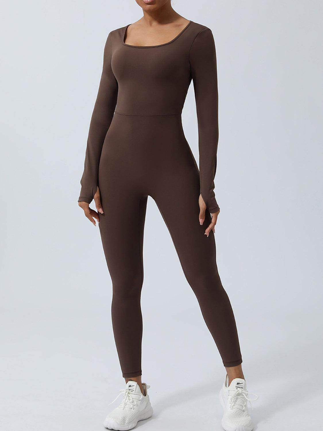 Twisted Backless Long Sleeve Jumpsuit for Women Fashion-4
