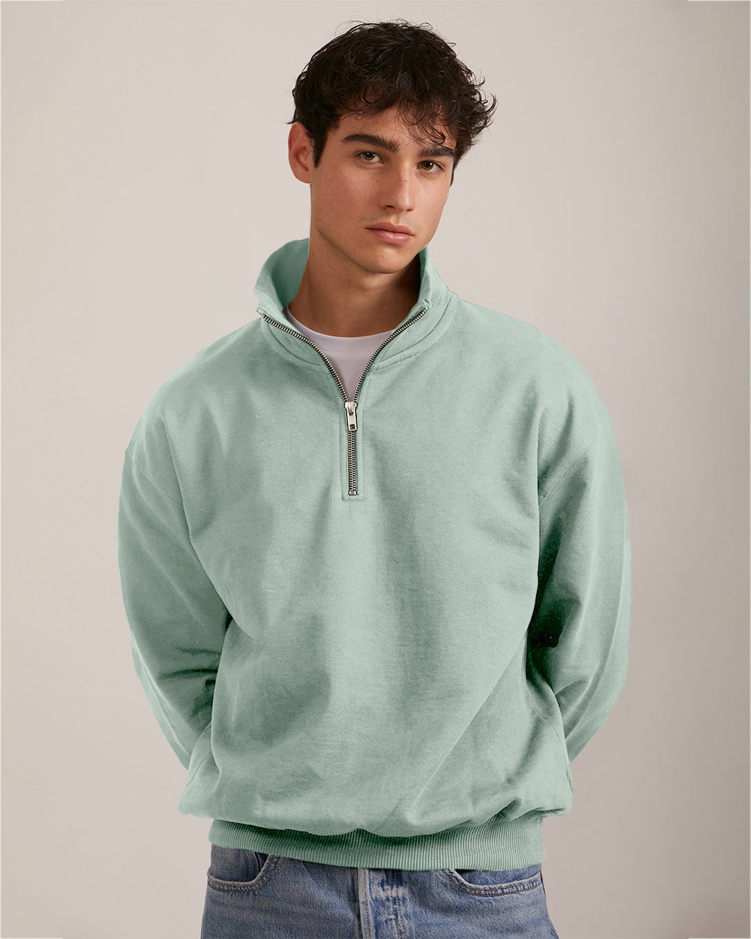 Sudadera Orgánica Oversize con Cremallera - 022